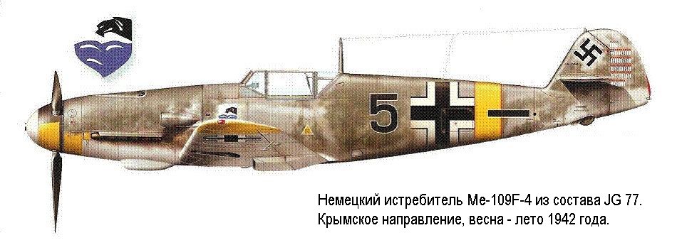  -109F-4   JG 77. 1942 .