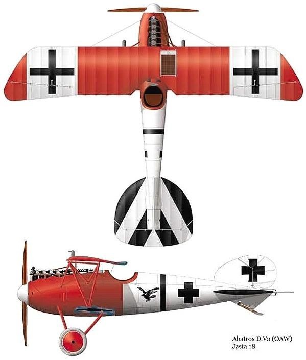 Albatros D.Va   Jasta 18,  1918 .